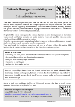 Plantfolder - Nationale Boomgaardenstichting