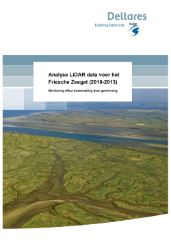 Analyse LiDAR data voor het Friesche Zeegat (2010-2013)