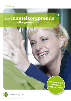 Brochure - Een mantelzorgpremie in elke gemeente