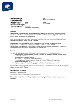 Handleiding - Kamer van Koophandel