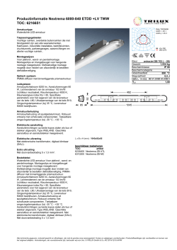 Productinformatie Nextrema 6000-840 ETDD +LV TWW TOC