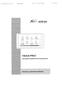 handleiding Facila binnenpost FP017