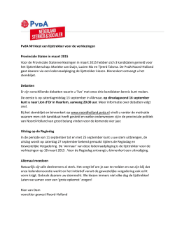 PvdA NH kiest een lijsttrekker voor de verkiezingen