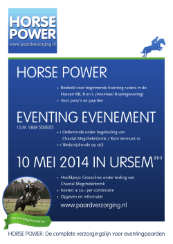 horse power eventing evenement 10 mei 2014 in ursem(nh)