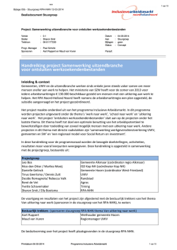 Handreiking project Samenwerking uitzendbranche voor ontsluiten