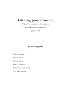 Inleiding programmeren