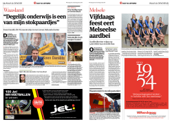 Gazet van Antwerpen 28.05.2014