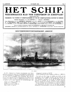 het schip. veertiendaagsch blad voor scheepsbouw en scheepvaart