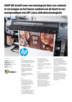 HP Latex 300 Printer | IT case study | ASAP UK | HP