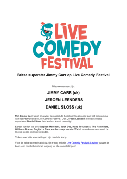 JIMMY CARR (uk) JEROEN LEENDERS DANIEL SLOSS (uk)