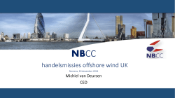 Handelsmissies offshore wind UK, Michiel van