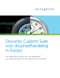DownloadDocumentatie douaneoplossingen (PDF 329.19 KB)