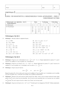 PORTFOLIO 1 DEEL VIII HOOFDSTUK 2 REKENREGELS