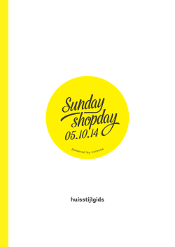 huisstijlgids - Sunday shopday