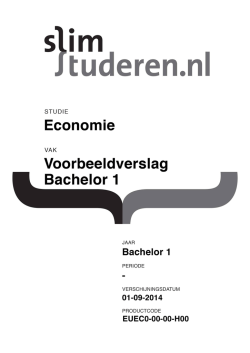 Economie - Slimstuderen