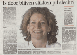 Is door blijven slikken pil slecht?