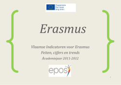 Vlaamse Indicatoren voor Erasmus - VLINDER 2013