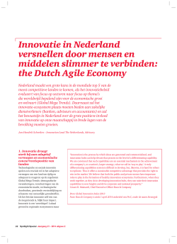 Innovatie in Nederland versnellen door mensen en middelen