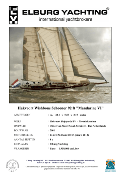 Hakvoort Wishbone Schooner 92 ft "Mandarine VI"