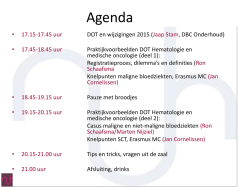 DOT en wijzigingen 2015