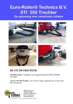 Euro-Roller® Technics B.V. STI 250 Trechter
