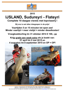 IJSLAND, Sudureyri - Flateyri