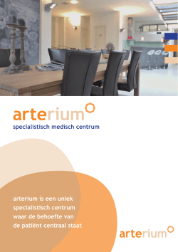 brochure Arterium (PDF) - specialistisch medisch centrum