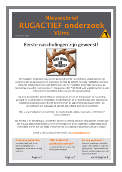 hier - Het RUGACTIEF Onderzoek