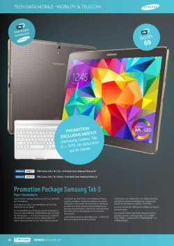 Promotion Package Samsung Tab S