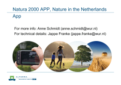 Natura 2000 APP, Nature in the Netherlands App