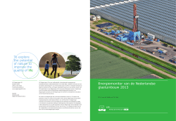 Energiemonitor van de Nederlandse glastuinbouw