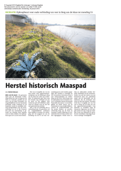 Herstel historisch Maaspad Herstel historisch