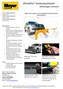 Folder Volkswagen Amarok sneeuwschuiver