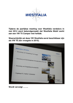 Tijdens de jaarlijkse meeting voor Westfalia