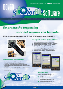Download de OverAll software brochure voor de Casio DT-X7.