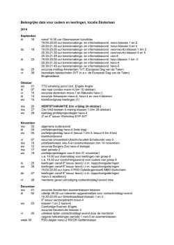 Jaarkalender 2014-2015 Eksterlaan dd 18-12-14