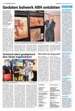 Gesloten bolwerk ABH ontsloten
