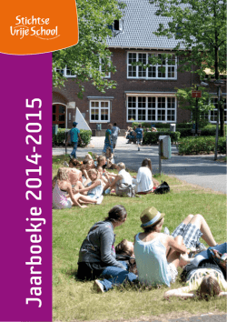 Jaarboekje 2014-2015 - Stichtse Vrije School