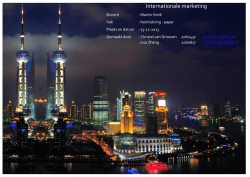 Internationale marketing