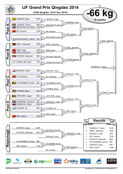 Judo Contest Sheet - International Judo Federation