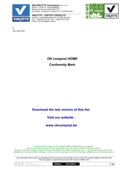 OK compost HOME Conformity Mark Download the last version of