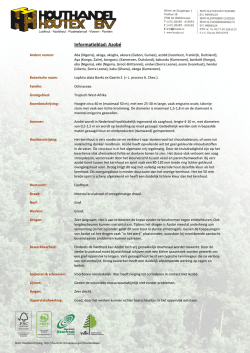 Informatieblad: Azob&eacute;