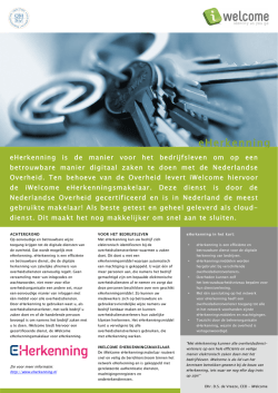 iWelcome en eHerkenning