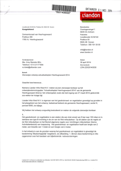 Ingekomen stuk raad 27 mei 2014 C05 Brief Liandon BV betrefende