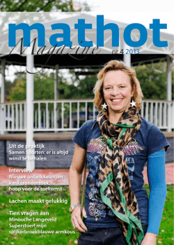 Magazine nr 4 2013 - Mathot Medische Speciaalzaken