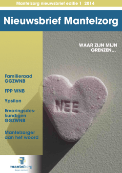 Mantelzorg nieuwsbrief maart