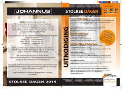 stolkse dagen uitnodiging