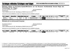 Catalogue véhicules/Catalogus voertuigen