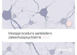 Inkoopprocedure aanbieders ziekenhuispsychiatrie 2015