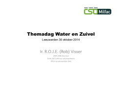 presentatie water en zuivel 30-10 2014